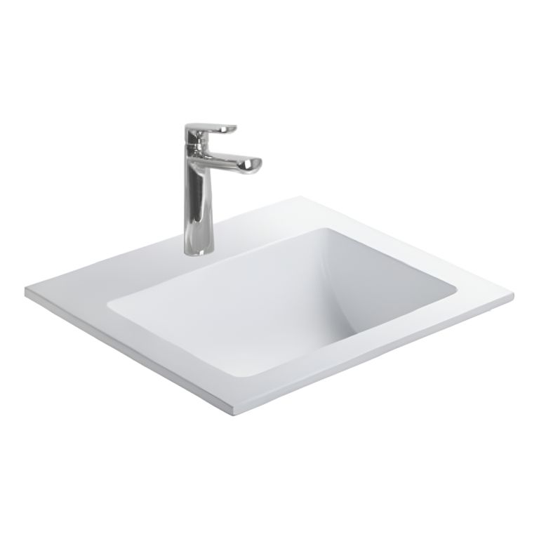 Bacha Ferrum Elea Symi Sin Mueble Blanca Cuadrada - Imagen 7