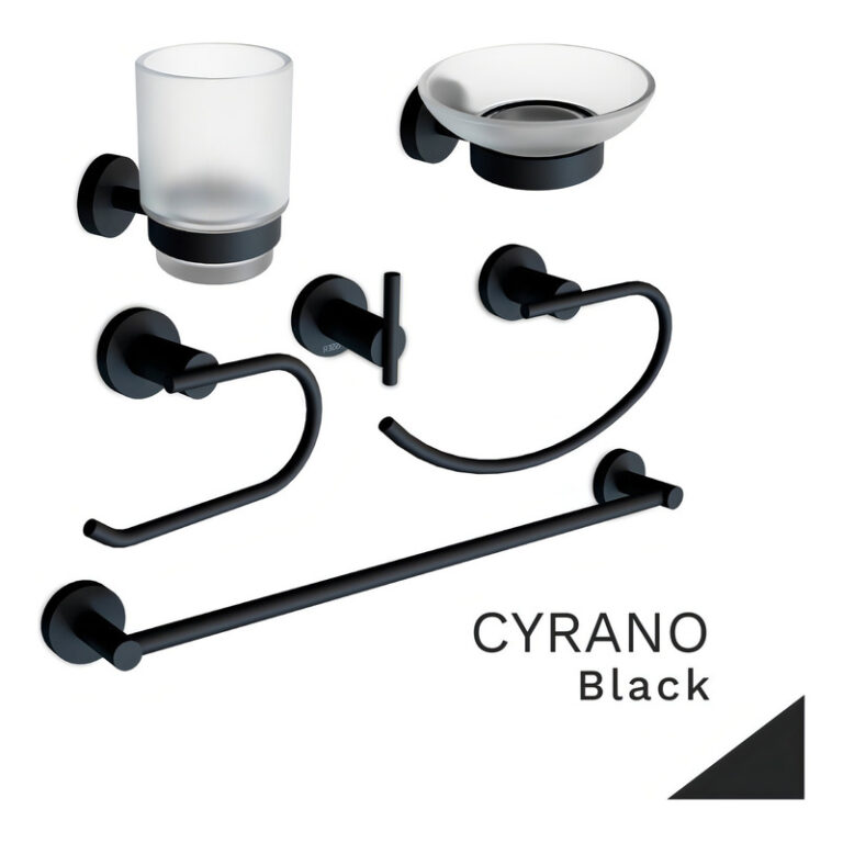 Accesorio Para Bano Vasser Cyrano Portarollo 13/1849.ng - Imagen 3