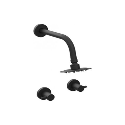 Griferia Hidromet Mini Black Ducha Embutir Sin Transferencia