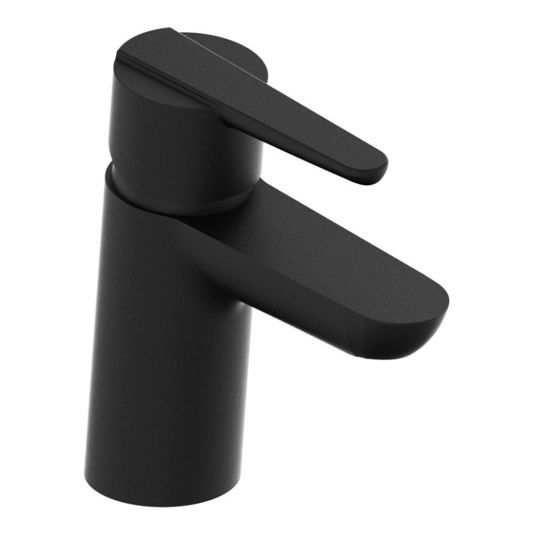 Griferia Hidromet Flat Lavatorio Negra Black 8401negr