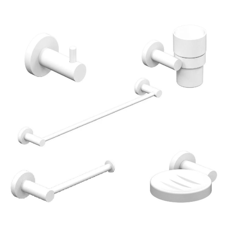 Set Accesorios Hidromet Dynamic Blanco - 5 Piezas