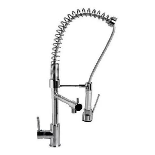 Griferia Piazza Gourmet 10309 Monocomando Alta Rociador