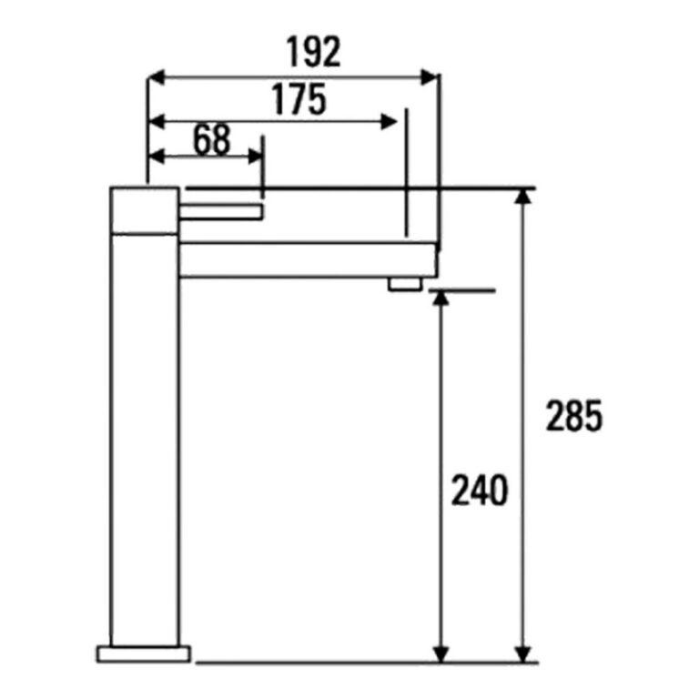 Griferia Hidromet One Lavatorio Alto 3015 Cromo - Imagen 2