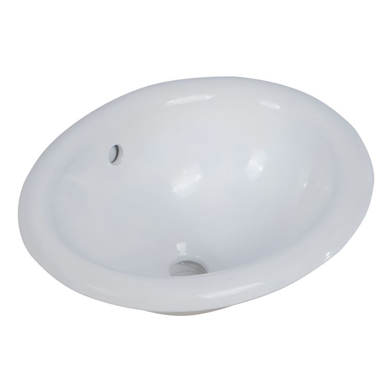 Bacha Sobre Mesada Piazza S009 Baño Blanco