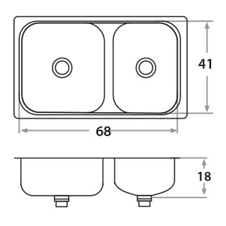Bacha Cocina Mi Pileta Acero Inoxidable Encastrable 305e Luj - Imagen 2