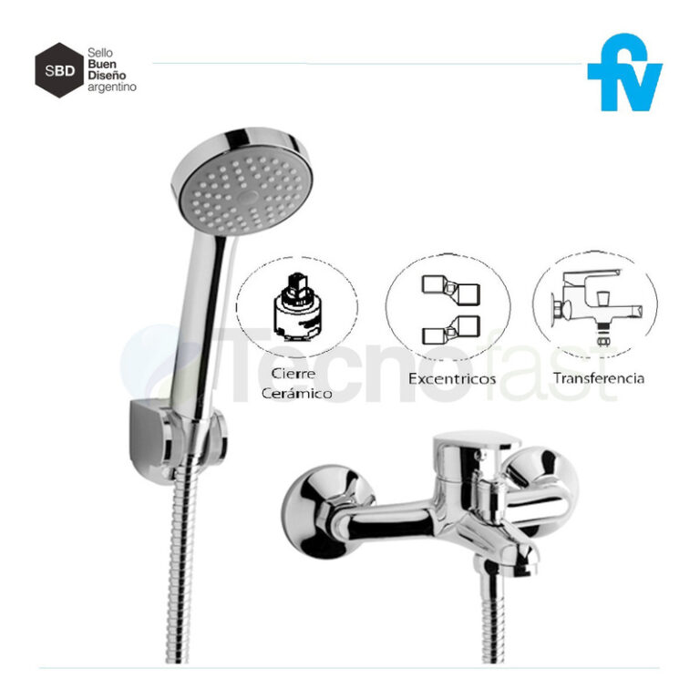 Griferia Fv Compacta Ducha Exterior Con Transferencia - Imagen 3