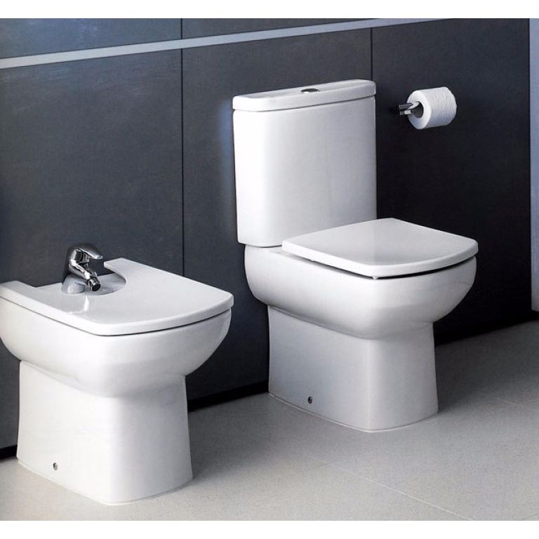 Combo Roca Dama Senso Bidet + Inodoro Largo + Deposito Dual - Imagen 2