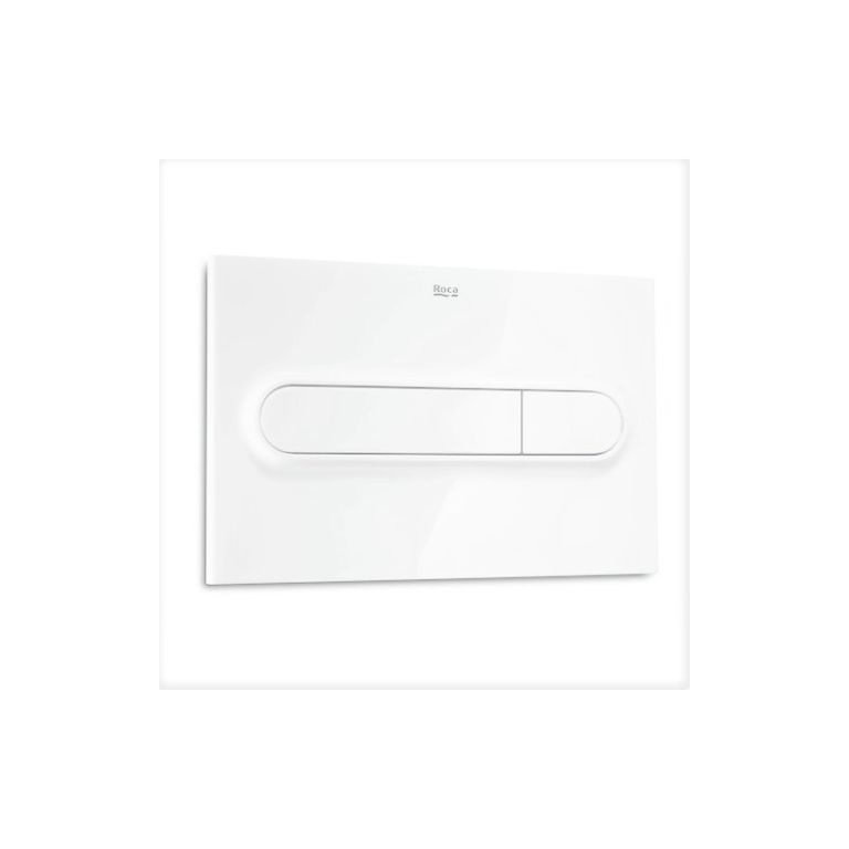 Tapa Tecla Roca Dual Para Deposito Embutir Blanca Original Color Blanco