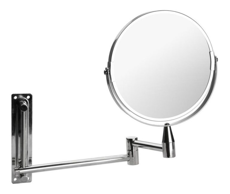 Espejo Tijera Metalico Móvil Aumento Baño 2 Caras Cromo - Imagen 2