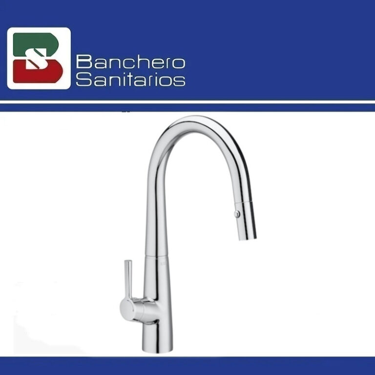 Griferia Roca Syra U Cocina Mesada Extraible Pico Bar - Imagen 2