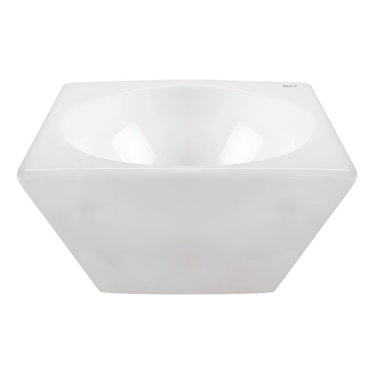 Bacha Roca Zen Kanto Encimera Apoyo Apoyar Lavatorio Blanca