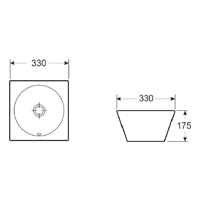 Bacha Roca Zen Kanto Encimera Apoyo Apoyar Lavatorio Blanca - Imagen 2