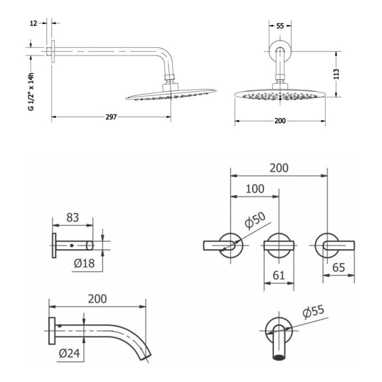 Griferia Hydros Mind Ducha De Embutir Con Transferencia Gtia - Imagen 2