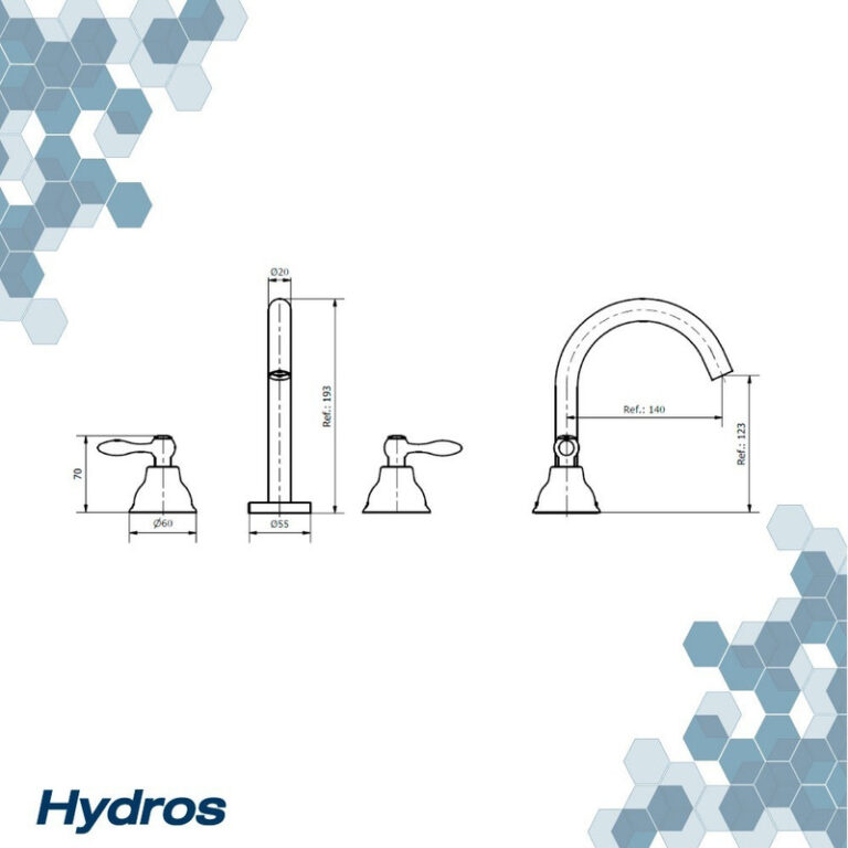 Griferia Hydros Kiss Lever Lavatorio Cierre Ceramico - Imagen 4