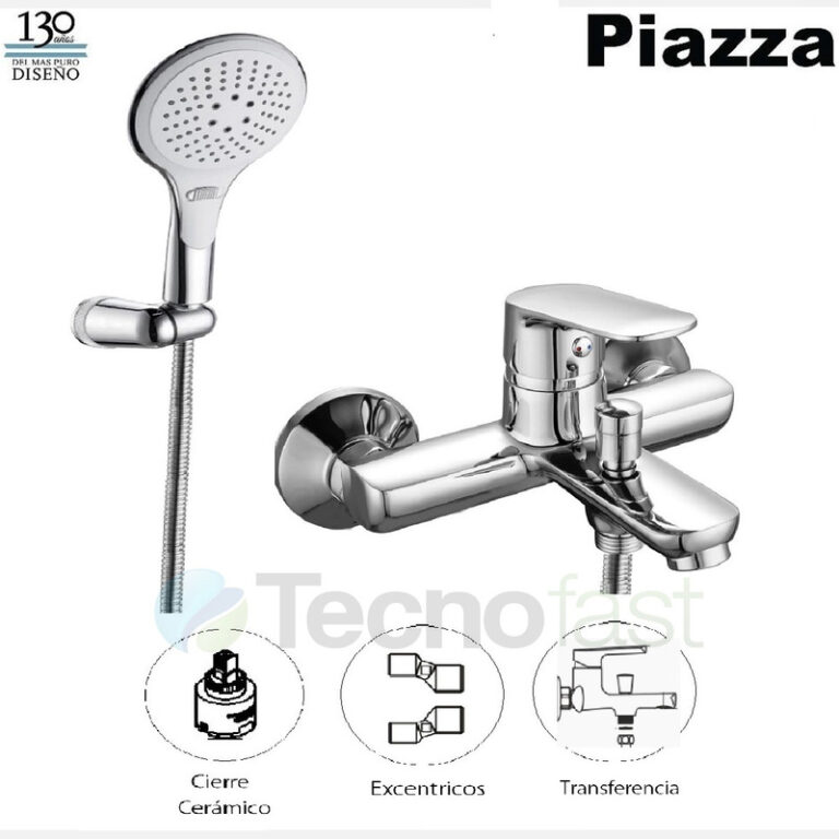 Griferia Piazza Oggi Ducha Exterior Con Transferencia 10508 - Imagen 2