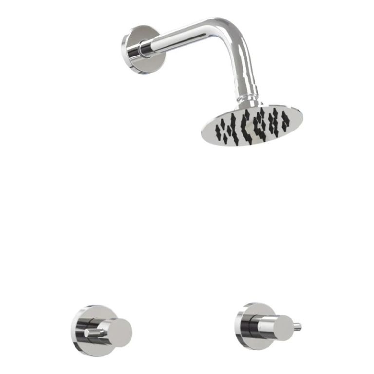 Griferia Hidromet Mini Cromo Ducha Embutir S/t 2904crcr