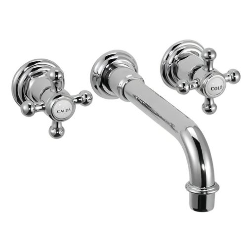 Griferia Piazza Renoir Cromo Lavatorio Pared 21903