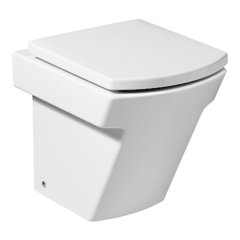 Inodoro Corto Roca Hall Porcelana Blanco