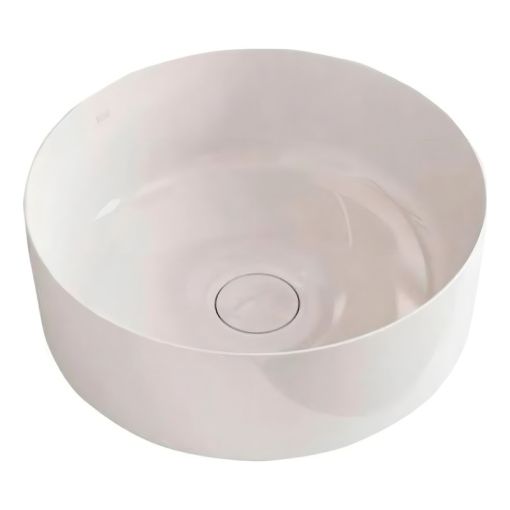 Bacha Roca Inspira Round Apoyo Blanco 37cm Sobre Encimera