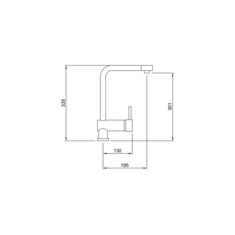 Griferia Peirano Santander Monocomando Cocina Mesada 20-135 - Imagen 2