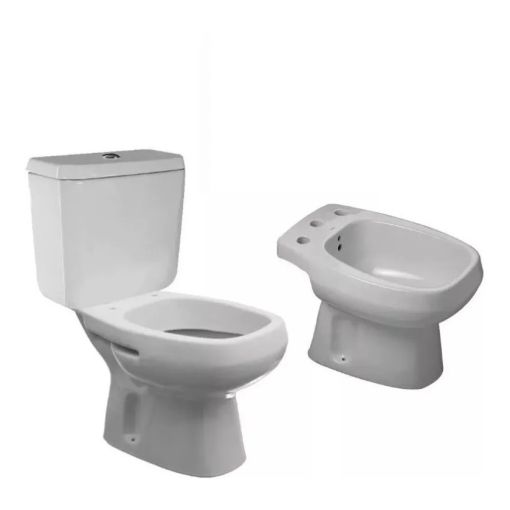Combo Roca Monaco Inodoro Largo + Mochila Dual + Bidet