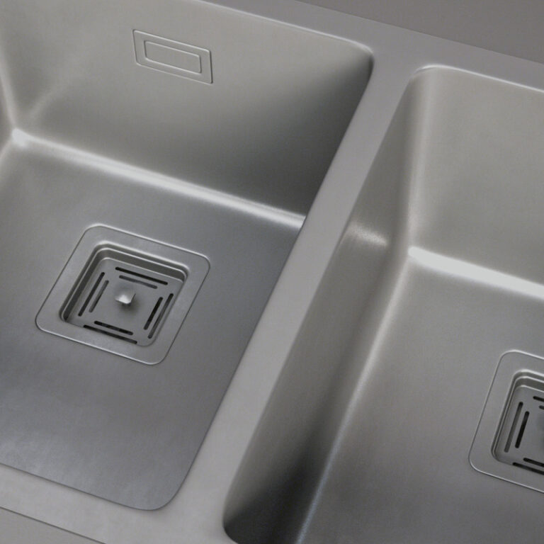 Bacha Mi Pileta Essentia Cocina Doble Acero 671 Silver - Imagen 3