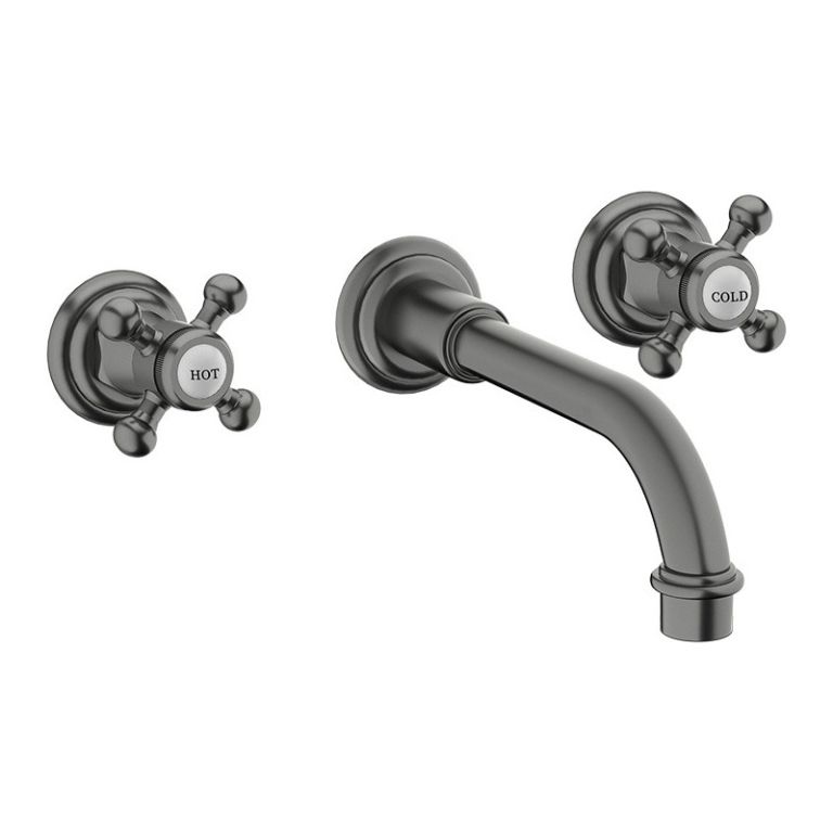 Griferia Piazza Renoir Grafito Lavatorio Pared 21903gf