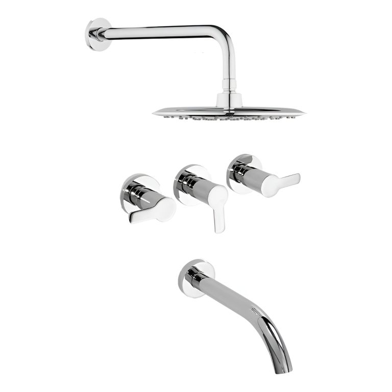 Grifería Piazza Logos Ducha Baño Cierre Cerámico Baño Gtia