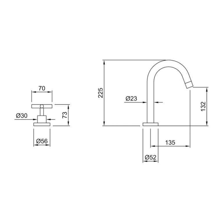 Griferia Peirano Black Velvet Lavatorio Negra 60-190 - Imagen 2