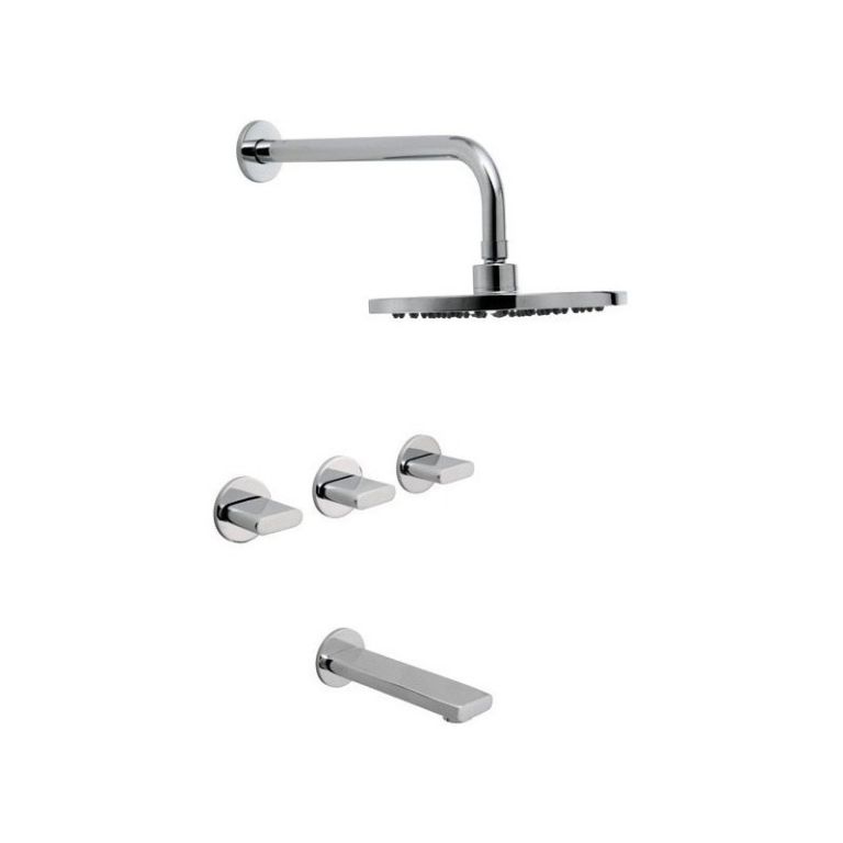 Grifería Hydros Icon Ducha Embutir Con Transferencia