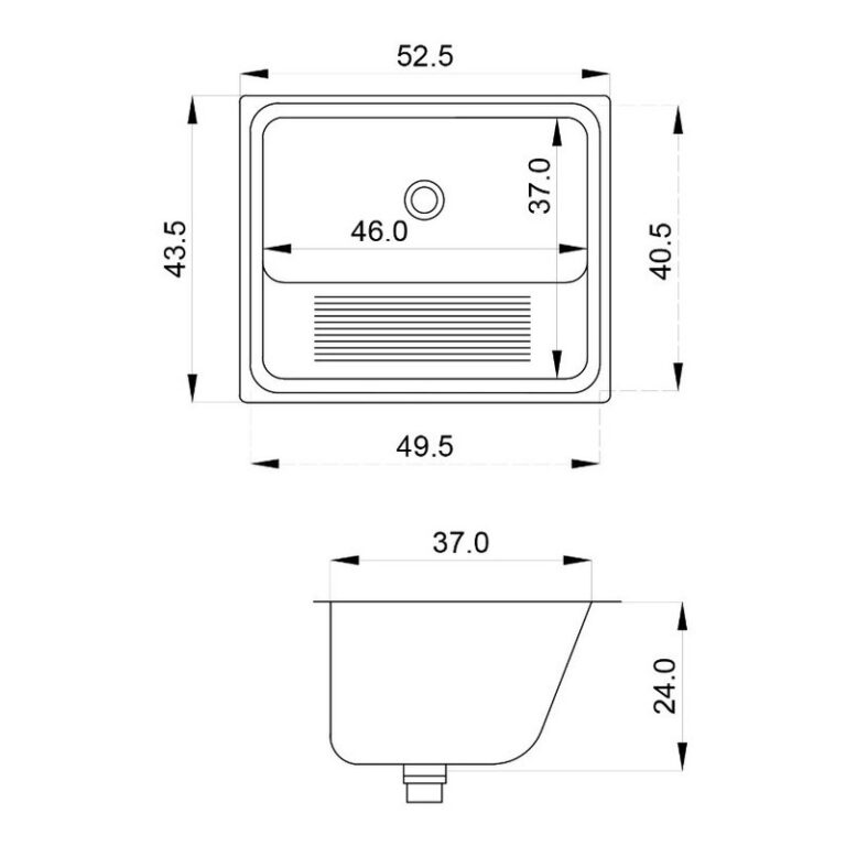 Bacha Acero Inoxidable Mi Pileta 421le Para Lavadero - Imagen 2