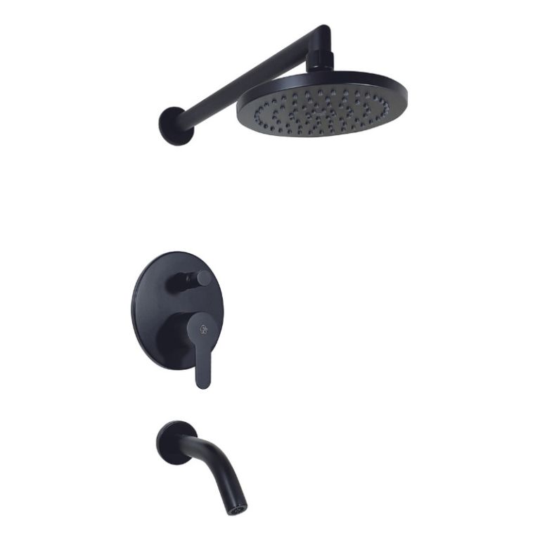 Griferia Fv Puelo 106/b5-ng Ducha C/t Embutir Negro