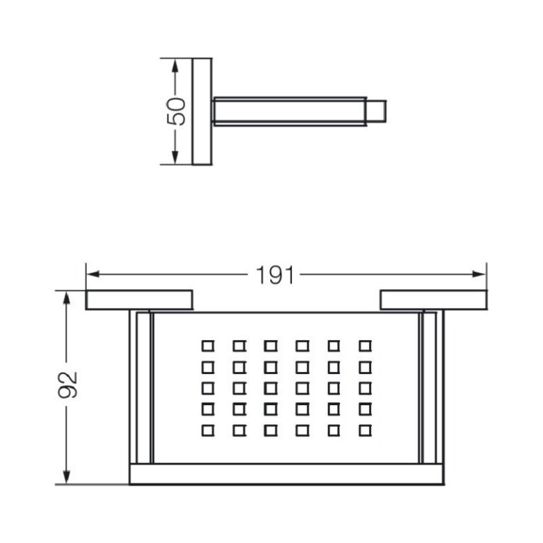 Jabonera Fv Dominic Jabonera De Metal Para Aplicar 168/85m - Imagen 2