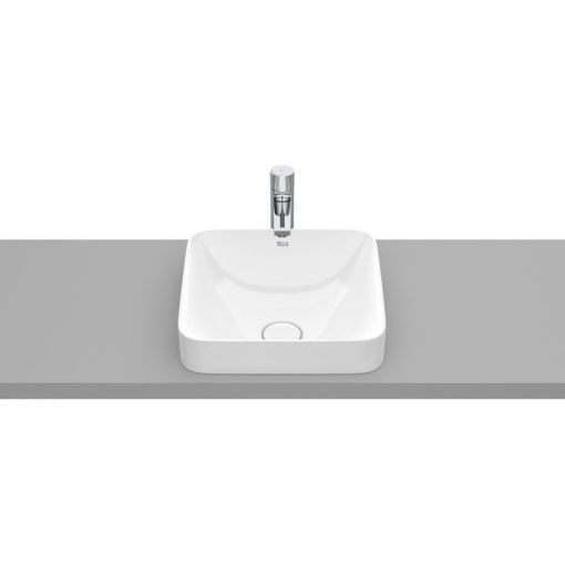 Bacha Roca Inspira Square Encimera Loza 37cm Tapon Ceramico