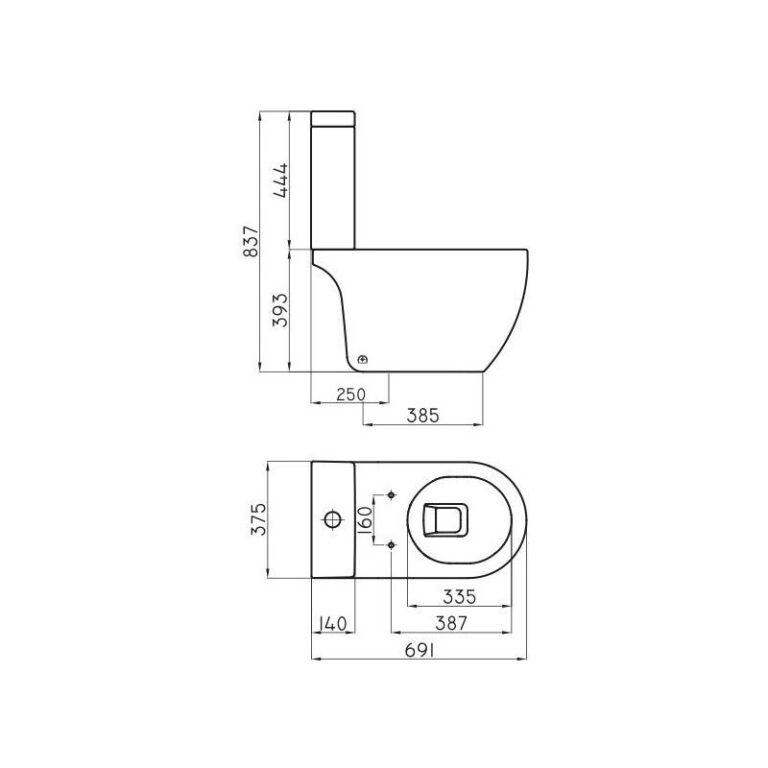 Inodoro Largo Ferrum Fontana - Imagen 2