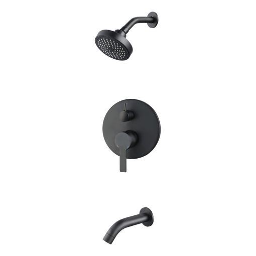 Griferia Hydros Calyx Ducha C/transferencia Negro 75900 Mate