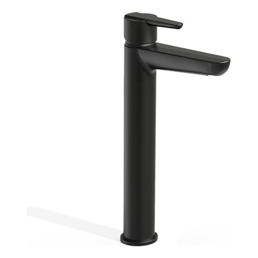 Griferia Hidromet Flat Lavatorio Alto Negra Black 8415negr