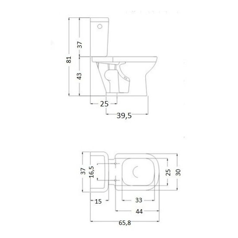 Combo Bari Ferrum Bidet + Inodoro Largo + Deposito Dual - Imagen 3