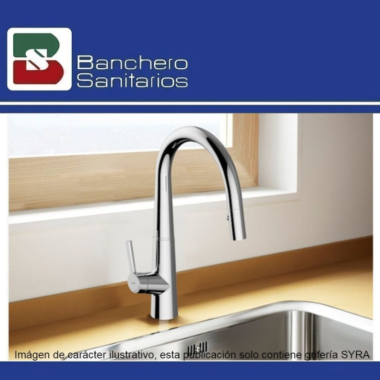 Griferia Roca Syra U Cocina Mesada Extraible Pico Bar - Imagen 4