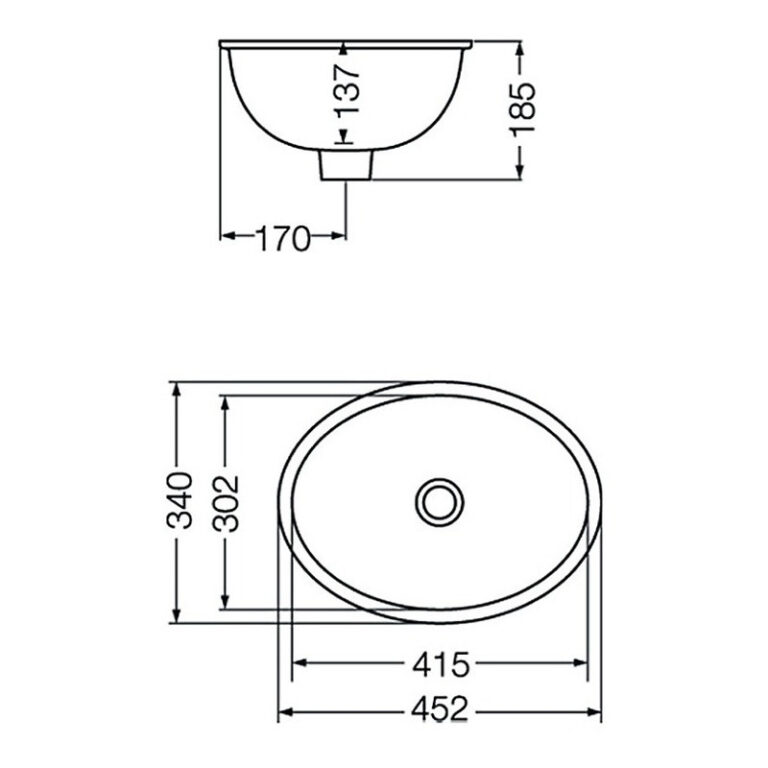 Bacha De Bano Ferrum Esquel Bajo Mesada Embutir Lebf - Imagen 2