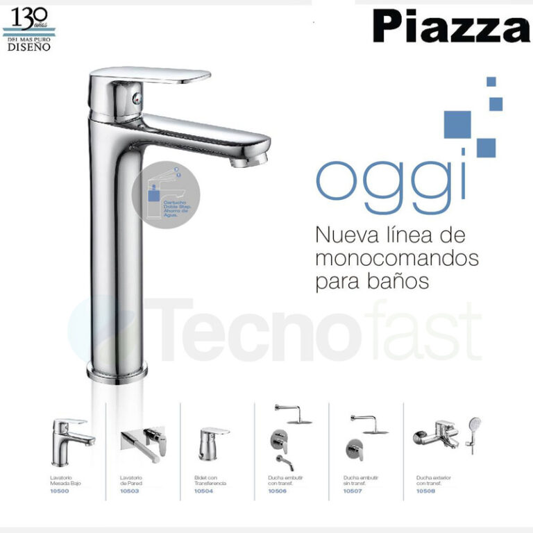 Griferia Piazza Oggi Lavatorio Alto Monocomando 10502 - Imagen 5