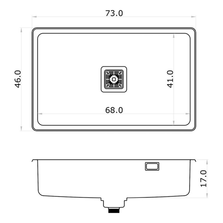 Bacha Acero Inoxidable Mi Pileta Designia 788 Simple Bajo - Imagen 2