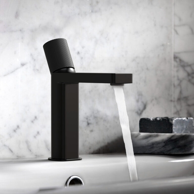 Griferia Hidromet Texture Black Lavatorio Bajo Mono 9801negr - Imagen 2