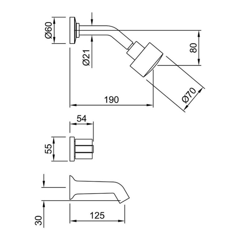 Grifería Peirano Renacer Ducha Embutir Con Transferencia - Imagen 2