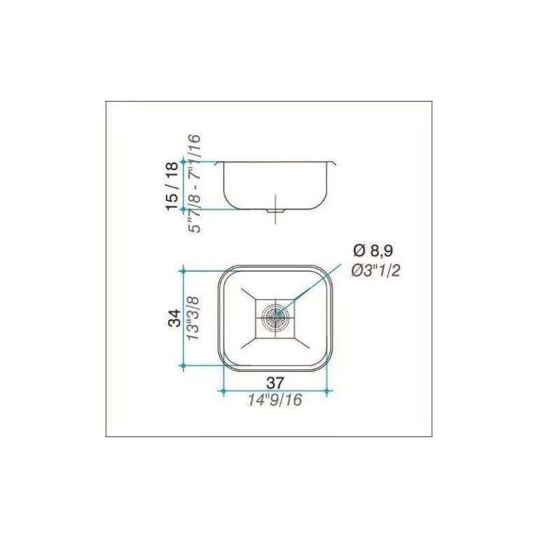 Bacha Johnson Acero 430 Ee37 Bajo Mesada - Imagen 2