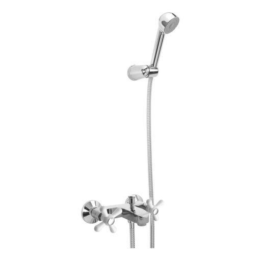 Grifería Peirano Ares Ducha Exterior Con Transf Blanco Cromo