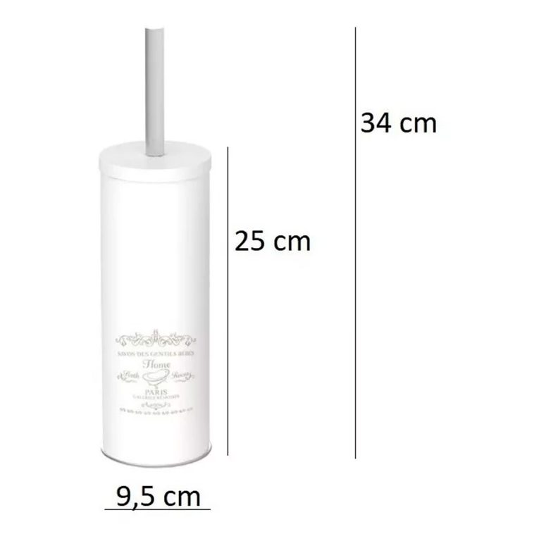 Cepillo O Escobilla Baño Acero Blanco - Garantía - Imagen 2