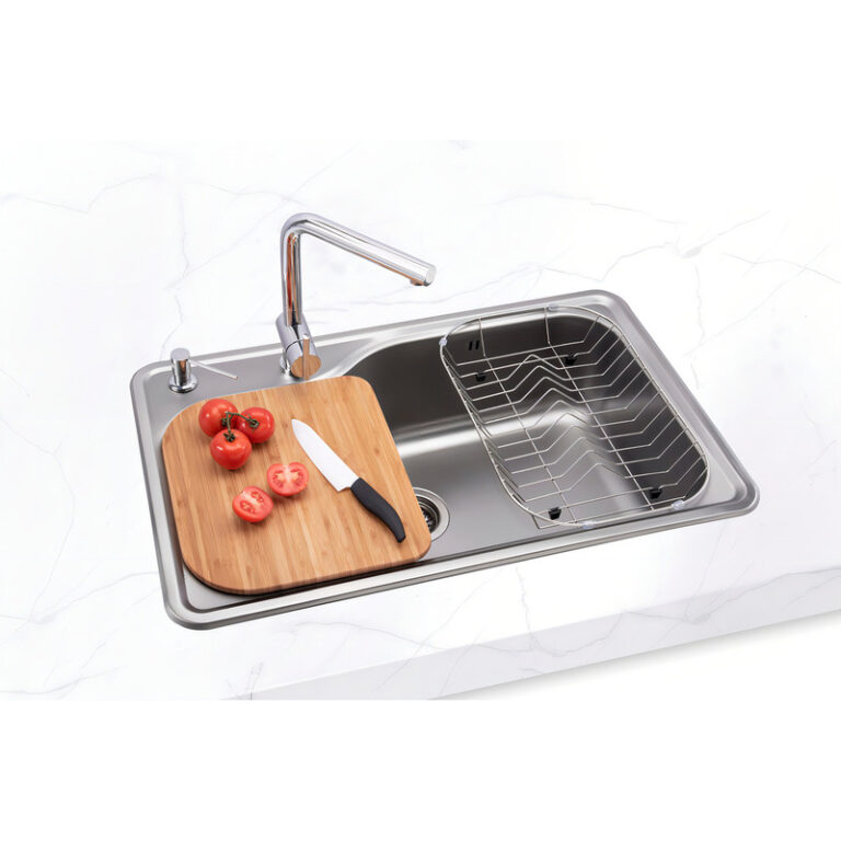 Bacha Mi Pileta Simple Encastrable De Acero Inoxidable 800e - Imagen 5