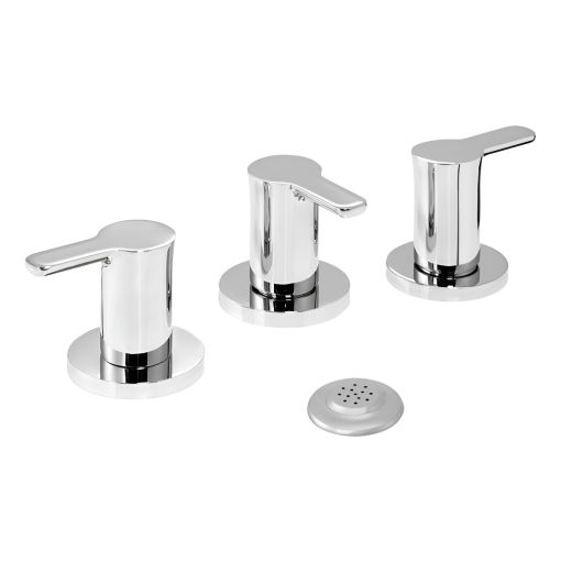 Grifería Piazza Logos Bidet Con Transferencia Cromo