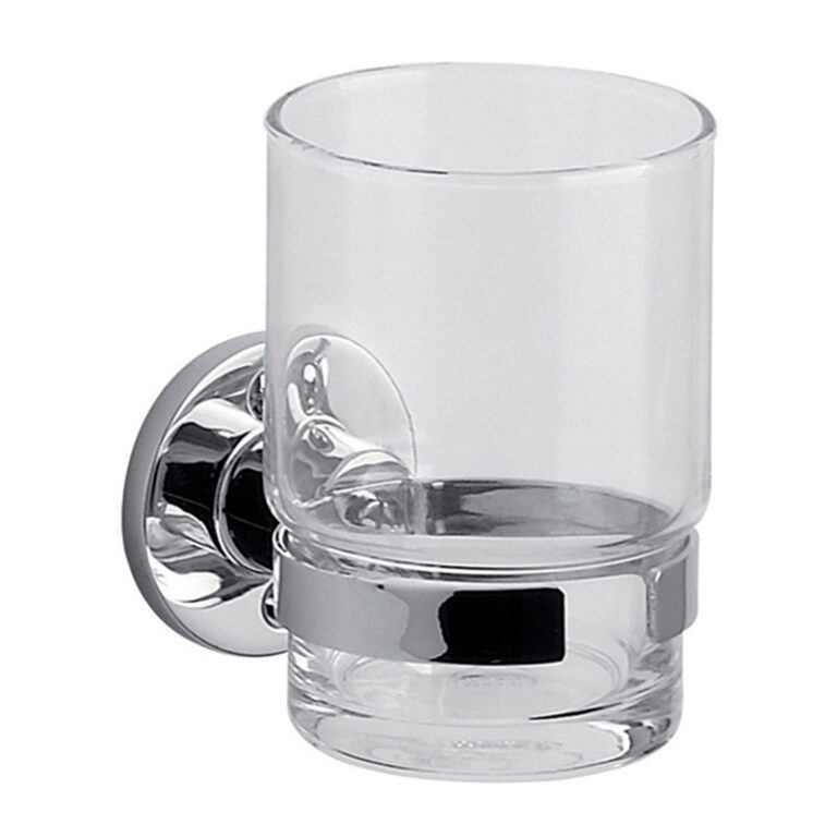 Portavaso Fv Arizona De Bano Portacepillo Vaso Color Plateado - Imagen 2